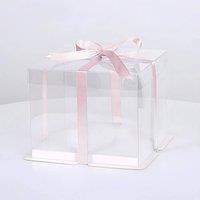 NESTLUNE 25.5*16.5*27cm Clear PVC Gift Boxes Cake Candy Packaging