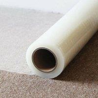 NESTLUNE 50m*0.04mm Adhesive Carpet Floor Stairs Protector in Clear | Size: 1000mm x 400mm