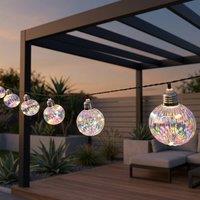 Garden Greatness Starburst LED Rainbow Solar String Lights | Size: 1 Pack
