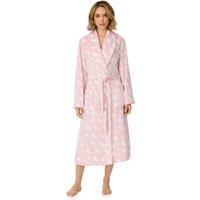 DKNY Women's 122cm Folded Long Sleeve Robe in Corsage Bias Pink Logo in Light Pink | Size: Medium