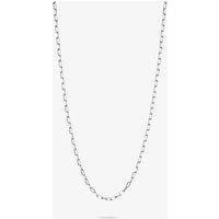 THOMAS SABO Women's Charm Club Connect Silver 70cm Paperclip Oval Link Necklace KE2328-001-21-L70v