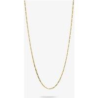 THOMAS SABO Women's Gold Plated Figaro Charm Necklace KE2329-413-39-L45v