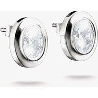 THOMAS SABO Women's Bold Elegance Silver Oval Cubic Zirconia Stud Earrings H2342-051-14