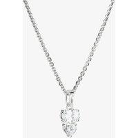 THOMAS SABO Women's Bold Elegance Silver Cubic Zirconia Heart Necklace KE2363-051-L45V | Size: 45 cm