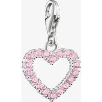 THOMAS SABO Women's Charm Club Tokyo Crush Pink Heart Charm 2241-051-9