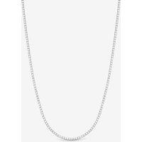 Simply Silver Women's 925 Sterling Silver Tennis Necklace - Gift Pouch