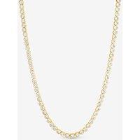 Jon Richard Women's Gold Plated Tennis Round Bezel Necklace
