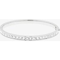 Ted Baker Women's CLEMARA Silver Finish Hinged Crystal Bangle TBJ1567-01-02