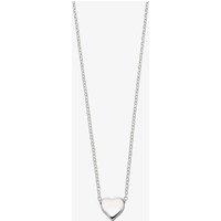 T.H.Baker Women's Sterling Silver Plain Small Heart Necklace N3545 | Size: Adjustable