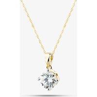 T.H.Baker Women's 9ct Yellow Gold 1.00ct Diamond Solitaire Necklace LGP3119-100AN (YG)