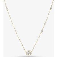 T.H.Baker Women's 9c Yellow Gold 1.25ct Oval Cut Diamond Necklace LGN48592-125SF (YG) | Size: 45 cm