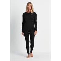 TOG24 Women's 'Meru' Cashmere Touch Base Layer Set in Black | Size: 8