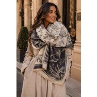 Lemon Daisy Accessories Women's Isabel Winter Shawl Scarf in Grey