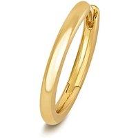 Cervin Blanc Women's 18ct Yellow Gold 12mm Round Tube Cartilage Hoop Clicker