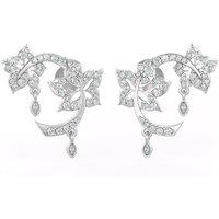 Cervin Blanc Women's 0.52ct Diamond Flower Stud Earrings in Silver