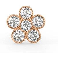 Cervin Blanc Women's 0.33ct Large Daisy Flower Diamond Nose Stud in 18ct Rose Gold
