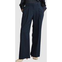 Hobbs London Women's Lauren Wide Pants in Dark Navy | Size: 20