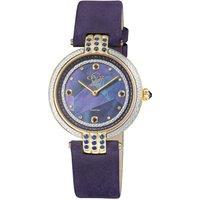 GV2 Women's Matera Swiss Quartz 12802 Diamond Swiss Quartz Watch in Blue