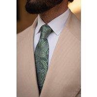 Elizabetta Boutique Men's Pavia - Silk Jacquard Tie in Emerald | Size: Standard