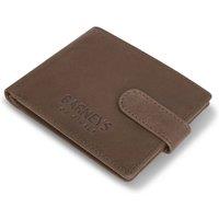 Barneys Originals Men's Soft Touch Real Leather Bi Fold Wallet in Brown