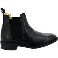 Roamers Men's Leather Gusset Boots in Black | Size: 11