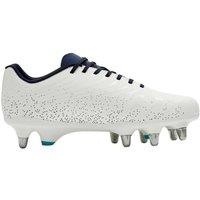 Canterbury Men's Stampede Ground Break Team Soft Ground Rugby Boots in White | Size: 6