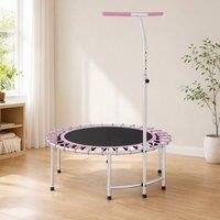 STILVORA Fitness Trampoline with Adjustable Handle in Black