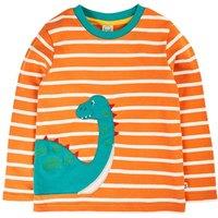 Frugi Boy's Felix Circular Top in Orange | Size: 9-10 Years