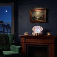 HOME LUXE INTERIOR Home Luxe Seashell Dream Swirl Pearl LED Mood Lamp | Pearl White