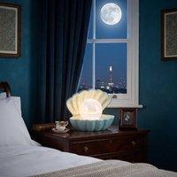 HOME LUXE INTERIOR Home Luxe Seashell Dream Swirl Pearl LED Mood Lamp | Aqua Blue