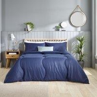 Slumberdown Coverless Comfort Herringbone Navy 10.5 Tog Duvet | Size: Double
