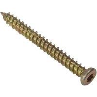 Forgefix Concrete Frame Screw ZYP 7.5 x 82mm Box 100 in Gold