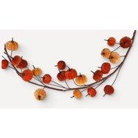 Stella Graham Multicoloured Velvet Pumpkin Garland Decoration 20 x 150 x 20 cm