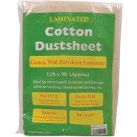 Lynwood Cotton Twill Dust Sheet 12 x 9 ft in White