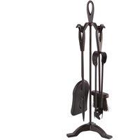 Hammer and Tongs 5pc Slindon Fireside Companion Set Black