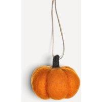shoeless . Felt Pumpkin Hanging Tree Decoration - Orange - One Size