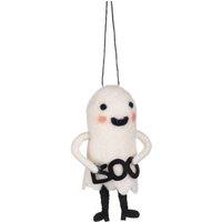 shoeless . Felt Boo Ghost Hanging Decoration - Felt, 12 x 7 cm
