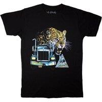 Rock Off officially Licensed Products Def Leppard Truck Band Logo T-Shirt in Black | Size: Medium