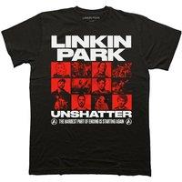 Rock Off officially Licensed Products Linkin Park Unshatter Box Photos T-Shirt in Black | Size: Large