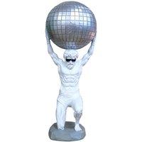 Gifts Direct 2 U Atlas Holding Disco Ball Ornament in White