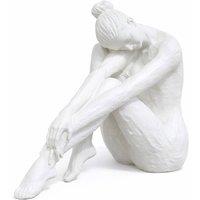 Gifts Direct 2 U Sculpted Serenity Resin Sitting Lady Figure in White