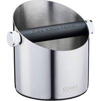 Cooks Professional Steel Espresso Knock Box - Coffee Grounds Bin in Silver