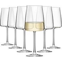 RCR Essential Crystal White Wine Glasses - 545ml - Pack of 6 in Clear