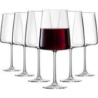 RCR Essential Crystal Red Wine Glasses - 650ml - Pack of 6 in Clear