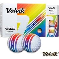Volvik Vista Prism 360 Dozen 12 Golf Balls in White