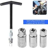 NESTLUNE 4PCS T-BAR SPARK PLUG SPANNER WRENCH SOCKETS SET in Silver | Size: 1000mm x 400mm