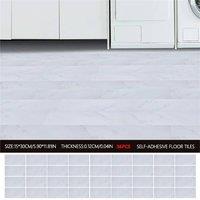 PAWNORA 36x Self Adhesive Vinyl Flooring Planks 8507-15 in White