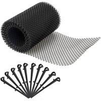 PAWNORA 8m Roll Gutter Net Protection Mesh Guard in Black