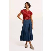 Brakeburn Women's Hiba Skirt in Blue | Size: 14