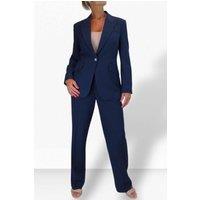 Paulo Due Women's 2 Piece Tailored Trouser Suit in Navy | Size: 18